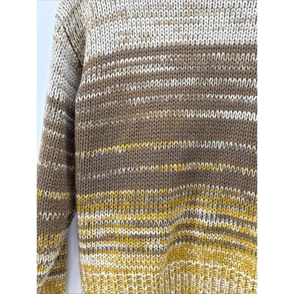 Loveriche Women's Small Pullover‎ Knit Sweater Tan/Brown/Yellow